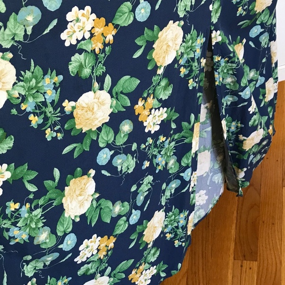 OLD NAVY Floral Maxi Slip Dress Navy Women’s Plus Size 3X - Picture 7 of 16